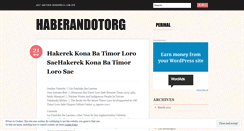 Desktop Screenshot of haberandotorg.wordpress.com