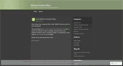 Desktop Screenshot of modernfurnitureplans.wordpress.com