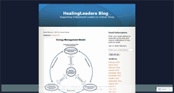 Desktop Screenshot of healingleaders.wordpress.com
