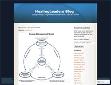 Tablet Screenshot of healingleaders.wordpress.com