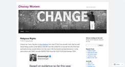 Desktop Screenshot of choosywomen.wordpress.com