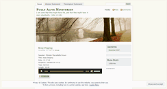 Desktop Screenshot of fullyaliveministries.wordpress.com