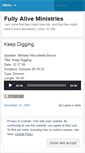 Mobile Screenshot of fullyaliveministries.wordpress.com