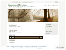 Tablet Screenshot of fullyaliveministries.wordpress.com