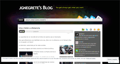 Desktop Screenshot of jgnegrete.wordpress.com