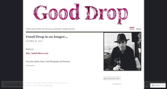 Desktop Screenshot of gooddrop.wordpress.com