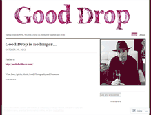 Tablet Screenshot of gooddrop.wordpress.com