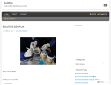 Tablet Screenshot of buletos.wordpress.com