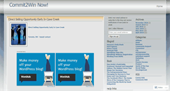 Desktop Screenshot of commit2winnow.wordpress.com