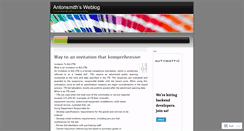 Desktop Screenshot of antonsmith.wordpress.com