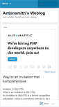 Mobile Screenshot of antonsmith.wordpress.com