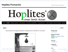 Tablet Screenshot of hoplitesformacion.wordpress.com