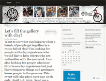 Tablet Screenshot of communityclay.wordpress.com