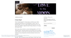 Desktop Screenshot of love2themoon.wordpress.com