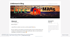 Desktop Screenshot of life0nmars.wordpress.com