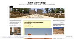 Desktop Screenshot of enjoyluxor.wordpress.com