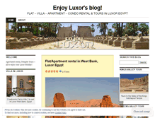 Tablet Screenshot of enjoyluxor.wordpress.com