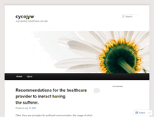 Tablet Screenshot of cycojyw.wordpress.com