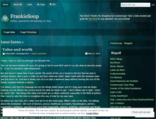 Tablet Screenshot of frankiesoup.wordpress.com