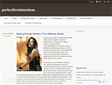 Tablet Screenshot of perfectfirstdateideas.wordpress.com