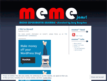 Tablet Screenshot of memejams.wordpress.com