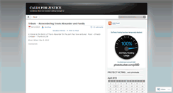 Desktop Screenshot of callsforjustice.wordpress.com
