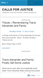 Mobile Screenshot of callsforjustice.wordpress.com