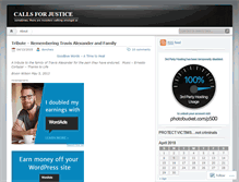 Tablet Screenshot of callsforjustice.wordpress.com