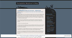 Desktop Screenshot of peripateticwayfarer.wordpress.com