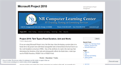 Desktop Screenshot of project2010training.wordpress.com