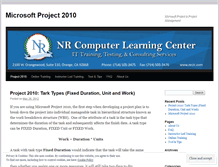 Tablet Screenshot of project2010training.wordpress.com