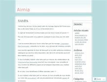 Tablet Screenshot of aimiapapeterie.wordpress.com