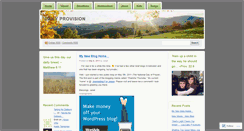 Desktop Screenshot of dailyprovision.wordpress.com