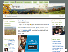 Tablet Screenshot of dailyprovision.wordpress.com