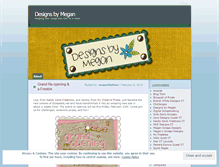 Tablet Screenshot of meganscraps.wordpress.com