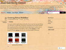 Tablet Screenshot of jualgentengbetonmurah.wordpress.com