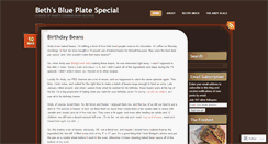 Desktop Screenshot of bethsblueplate.wordpress.com
