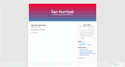 Desktop Screenshot of ilanhurriyet.wordpress.com