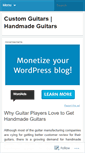 Mobile Screenshot of customhandmadeguitars.wordpress.com