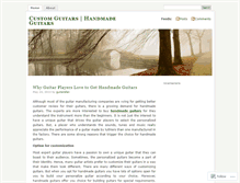 Tablet Screenshot of customhandmadeguitars.wordpress.com