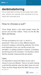 Mobile Screenshot of danbinatailoring.wordpress.com