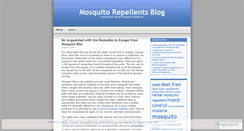 Desktop Screenshot of mosquitorepellents.wordpress.com