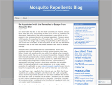 Tablet Screenshot of mosquitorepellents.wordpress.com