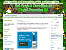 Tablet Screenshot of clubpenguinearthwarriors.wordpress.com