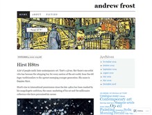Tablet Screenshot of andrewfrost.wordpress.com