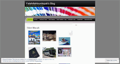 Desktop Screenshot of fatahillahtourdepok.wordpress.com