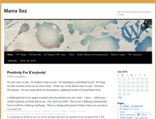 Tablet Screenshot of mamasez.wordpress.com