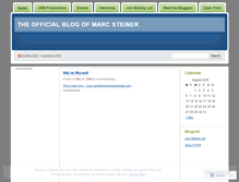 Tablet Screenshot of marcsteinerblog.wordpress.com