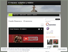 Tablet Screenshot of elmacaco.wordpress.com