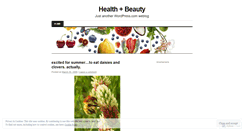 Desktop Screenshot of healthbeautylove.wordpress.com